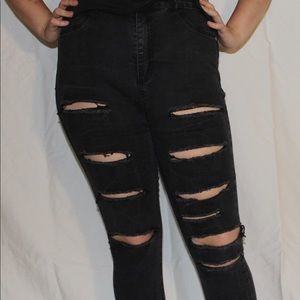 Ripped black jeans